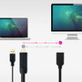 Nanocable Conversor HDMI 2.0 a DisplayPort V1.2 Negro 20 cm