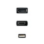 Nanocable Conversor HDMI 2.0 a DisplayPort V1.2 Negro 20 cm