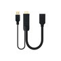 Nanocable Conversor HDMI 2.0 a DisplayPort V1.2 Negro 20 cm