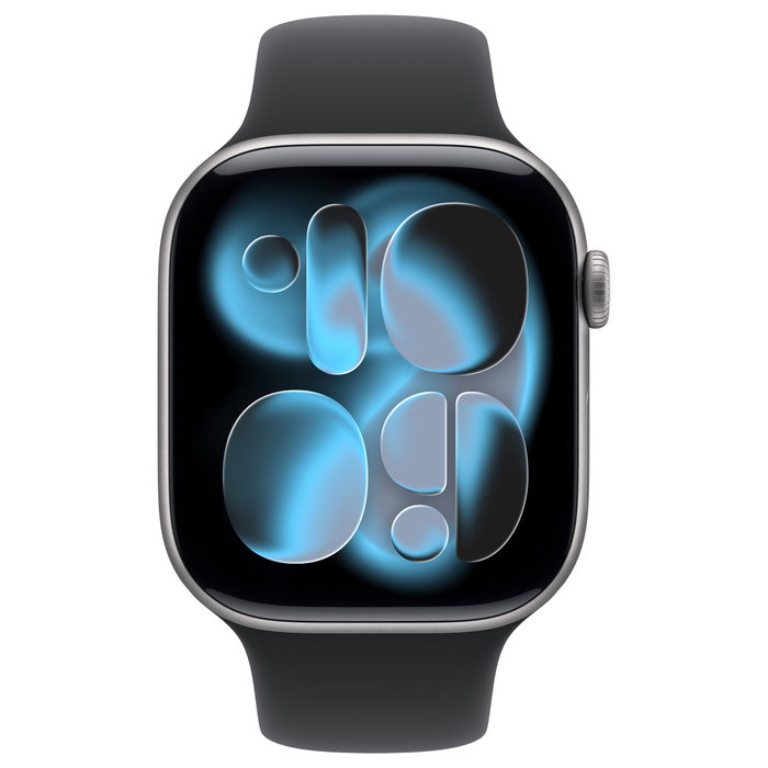 Apple Watch Series 11 GPS + Cellular 46 mm - Gris espacial - Correa deportiva negra - S/M Apple Watch Series 11 GPS + Cellular 46 mm - Gris espacial - Correa deportiva negra - S/M