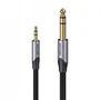 Vention Cable de Audio Estéreo 3m Gris, Jack 3.5mm Macho a Jack 6.3mm Macho, Conectores Dorados, PVC