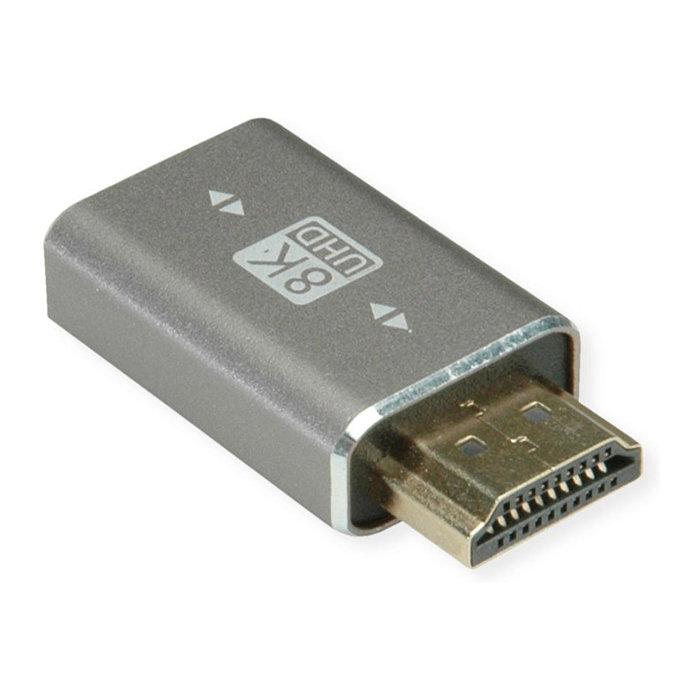 ROLINE Adaptador HDMI 8K 12.03.3250 Macho a Hembra Plata