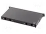 LANBERG FOP1-12SD-LQB Panel de parcheo de fibra óptica 12 puertos 1U Negro de 19 pulgadas