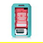 Thermaltake The Tower 250 Caja PC Mini Tower, Mini-ITX, Color Menta y Rojo