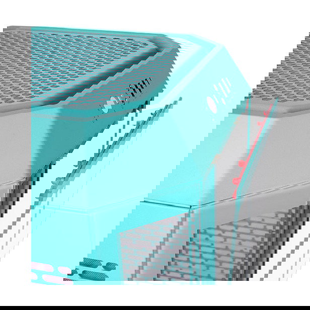 Thermaltake The Tower 250 Caja PC Mini Tower, Mini-ITX, Color Menta y Rojo