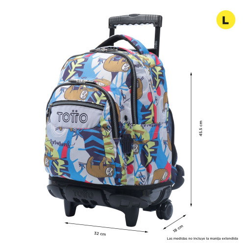 Totto Mochila Escolar Renglones MA03ECO006-2416P-6YB Grande 35L 32x45.5x18 cm