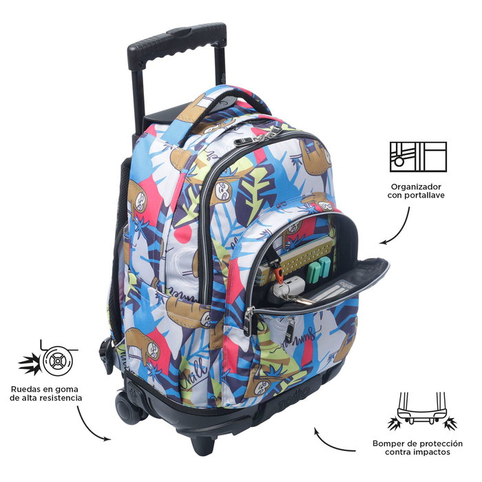 Totto Mochila Escolar Renglones MA03ECO006-2416P-6YB Grande 35L 32x45.5x18 cm