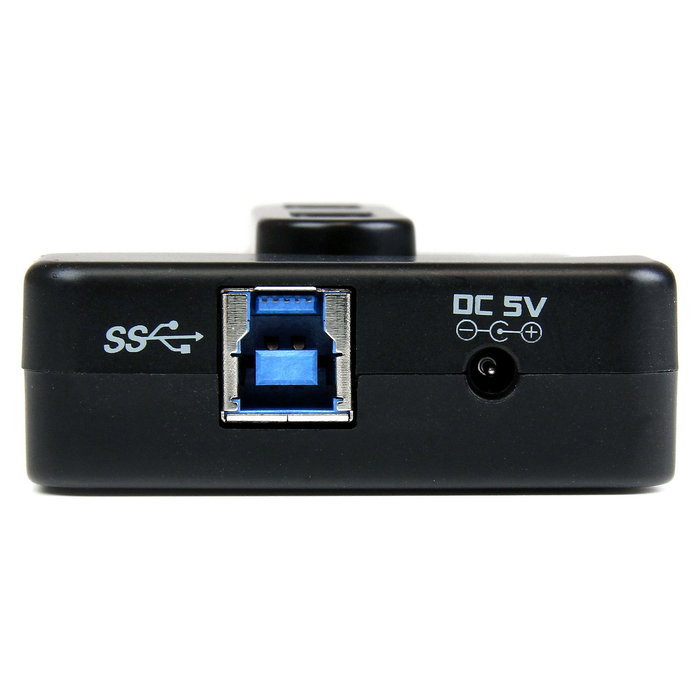 StarTech.com Hub USB 3.2 Gen 1 de 6 Puertos (2x USB 3.0 + 4x USB 2.0) con Puerto de Carga de 2A, Negro - Adaptador Concentrador con Alimentación CC