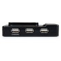 StarTech.com Hub USB 3.2 Gen 1 de 6 Puertos (2x USB 3.0 + 4x USB 2.0) con Puerto de Carga de 2A, Negro - Adaptador Concentrador con Alimentación CC