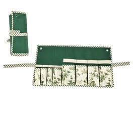 DKD Home Decor Cinta Terraza Y Jardin Verde Blanco Algodon 29 x 6 x 54 cm