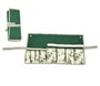 DKD Home Decor Cinta de Algodón para Herramientas 54x29x6 Verde y Blanco