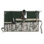 DKD Home Decor Cinta de Algodón para Herramientas 54x29x6 Verde y Blanco