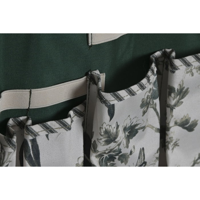 DKD Home Decor Cinta de Algodón para Herramientas 54x29x6 Verde y Blanco