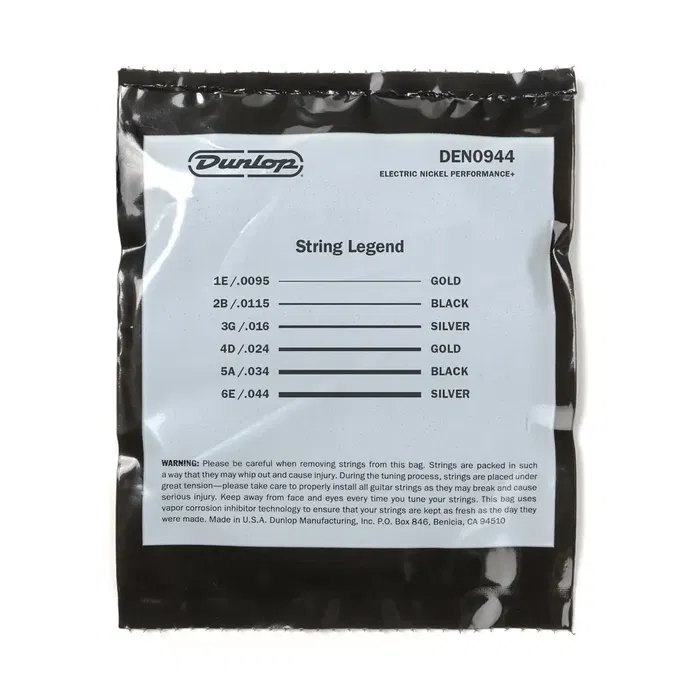 Dunlop Juego Eléctrica Nickel 9,5 - 44 Cuerdas Guitarra Eléctrica Dunlop Juego Eléctrica Nickel 9,5 - 44 Cuerdas Guitarra Eléctrica