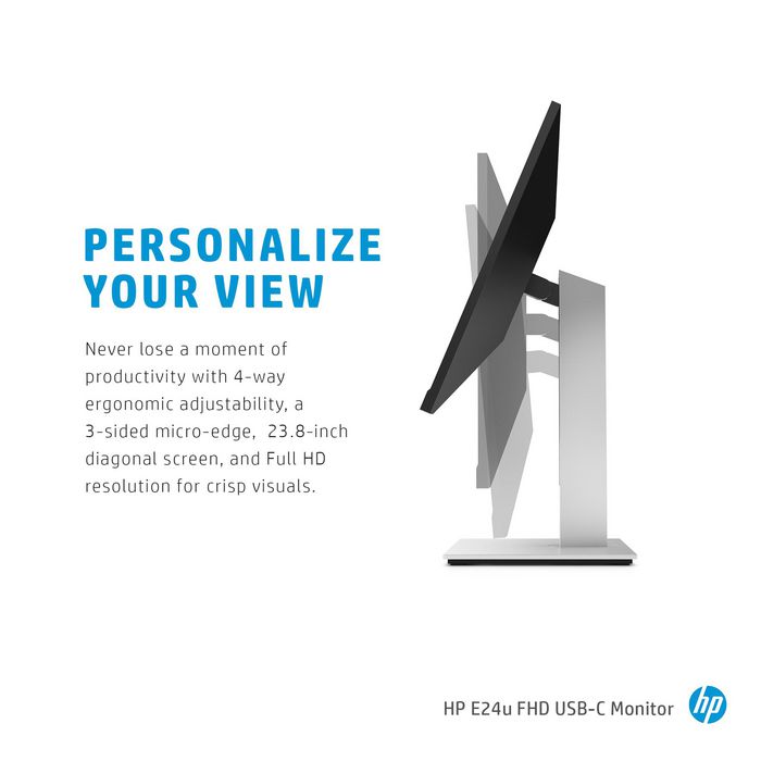 HP E24u G4 FHD USB-C Monitor de 23,8 pulgadas