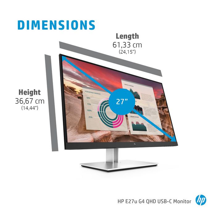 HP E24u G4 FHD USB-C Monitor de 23,8 pulgadas