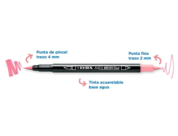 Lyra Aqua Brush Duo Tonos Pastel Estuche de 6 unidades Lyra Aqua Brush Duo Tonos Pastel Estuche de 6 unidades