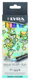Rotulador Lyra Aqua Brush Duo Tonos Pastel Estuche De 6