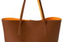 Lucky Bees 1238 Znc Bolsa Tote Marrón y Amarillo, Cuero de Polivinilo, Elegante y Funcional, 42x11x28 cm