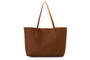 Lucky Bees 1238 Znc Bolsa Tote Marrón y Amarillo, Cuero de Polivinilo, Elegante y Funcional, 42x11x28 cm