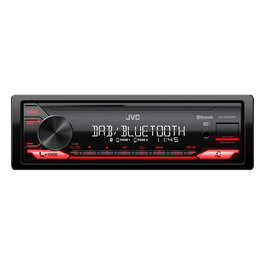 JVC KD-X282DBT, Radio-CD Multimedia Bluetooth 1 DIN para Coche, 200W, 7.1 Canales, USB, Entrada AUX, Reproduce FLAC/MP3/WAV/WMA