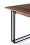 GINER Y COLOMER Mesa de Comedor Rectangular de Palisandro con Patas de Metal 148cm