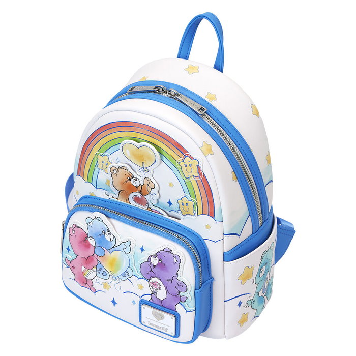 Loungefly Mochila Rainbow Osos Amorosos 26cm Piel Vegana Tirantes Ajustables Bolsillo Cremallera Herrajes Plateados