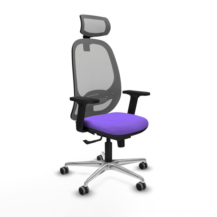 PIQUERAS Y CRESPO Silla de oficina Cilanco con mecanismo Sincro, Lila y Gris PIQUERAS Y CRESPO Silla de oficina Cilanco con mecanismo Sincro, Lila y Gris