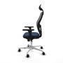 PIQUERAS Y CRESPO Silla de oficina Jorquera con mecanismo Sincro, Azul marino y Gris