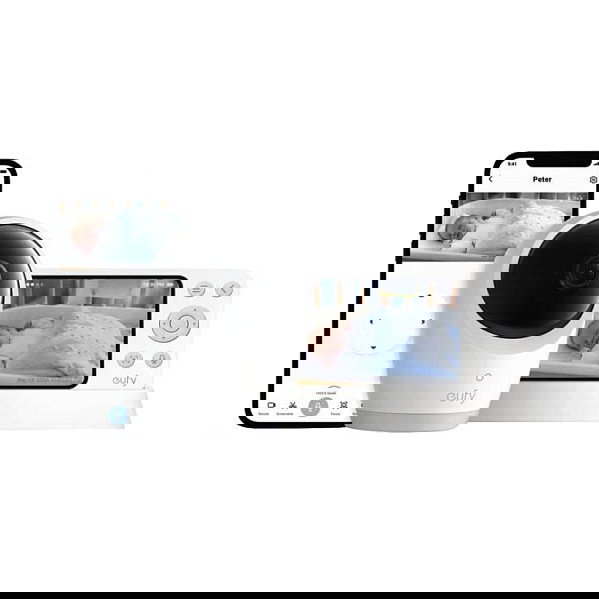 EUFY E21 Monitor de Bebé, Cámara, Negro, Blanco, Batería, Compatible con Smartphone EUFY E21 Monitor de Bebé, Cámara, Negro, Blanco, Batería, Compatible con Smartphone