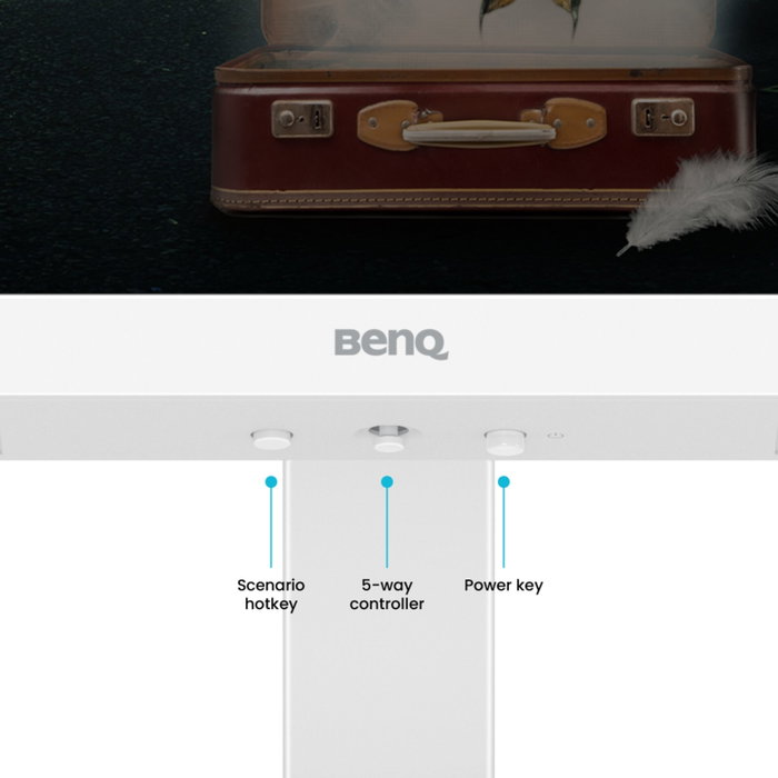 BenQ EW2790U Monitor 27 pulg. 4K UHD IPS Blanco