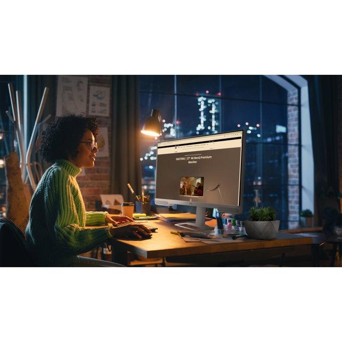 BenQ EW2790U Monitor 27 pulg. 4K UHD IPS Blanco
