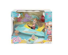 Color Baby Muñeca Bella 14cm con Lancha y Accesorios