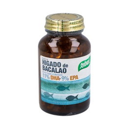 SANTIVERI Aceite de Higado de Bacalao 120 Perlas - Fuente Natural de Vitaminas A y D