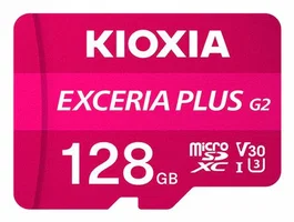 Micro sd kioxia 128gb exceria plus g2 uhs-i c10 con adaptador
