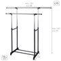 MAX HOME Perchero de ropa extensible