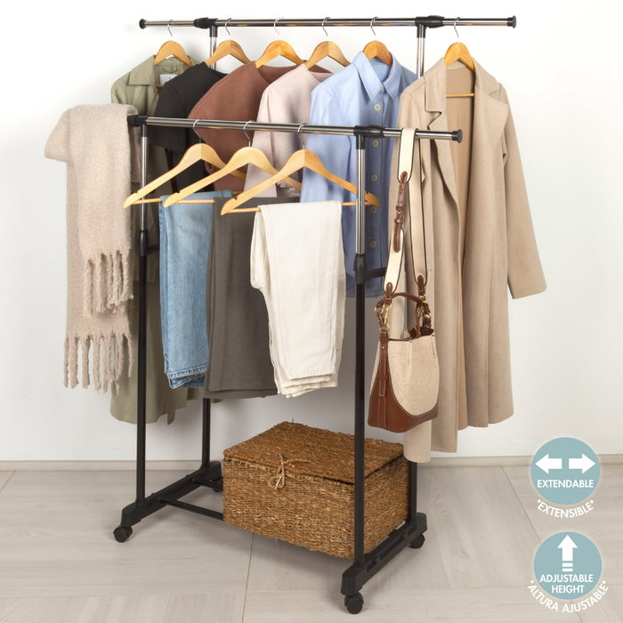 MAX HOME Perchero de ropa extensible