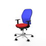 PIQUERAS Y CRESPO Silla de oficina Jorquera Rojo y Azul