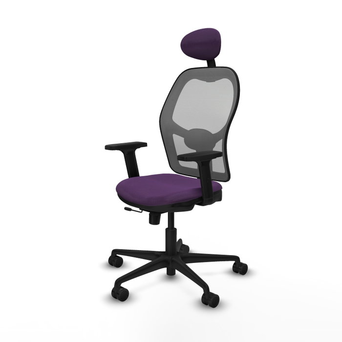 PIQUERAS Y CRESPO Silla de oficina Jorquera con mecanismo Sincro/Traslack Morado y Gris PIQUERAS Y CRESPO Silla de oficina Jorquera con mecanismo Sincro/Traslack Morado y Gris