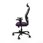 PIQUERAS Y CRESPO Silla de oficina Jorquera con mecanismo Sincro/Traslack Morado y Gris