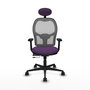 PIQUERAS Y CRESPO Silla de oficina Jorquera con mecanismo Sincro/Traslack Morado y Gris