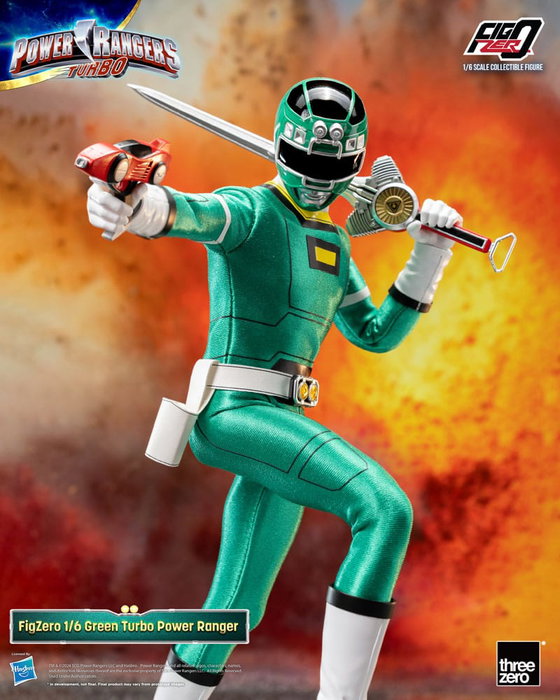 Power Rangers Turbo Figura FigZero 1/6 Green Turbo Power Ranger 30 cm