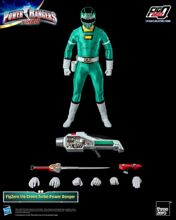 Power Rangers Turbo Figura FigZero 1/6 Green Turbo Power Ranger 30 cm