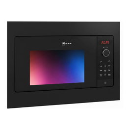 Neff HLAWG26S3 Microondas Integrado Solo Microondas 20 Litros 800W 5 Niveles de Potencia LED Display Negro