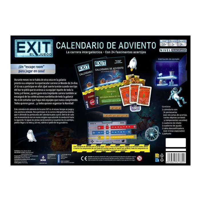 Devir Calendario de Adviento EXIT La Carrera Intergaláctica Devir Calendario de Adviento EXIT La Carrera Intergaláctica