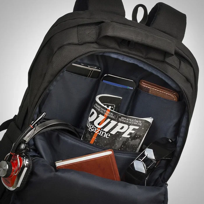Rivacase 8460 Mochila para Portátil hasta 17.3", Negro, Poliéster, Resistente al Polvo y Rayones, 717 g