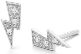 Secrecy Pendientes GIRL BOSS en plata de ley 925 reciclada con diamante