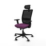 PIQUERAS Y CRESPO Silla de oficina Haches con mecanismo Sincro/Traslack Morado y Negro