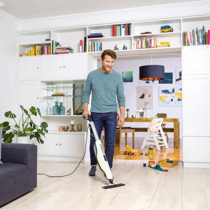Kärcher SC 3 UPRIGHT Fregona a vapor 1600 W Negro, Blanco