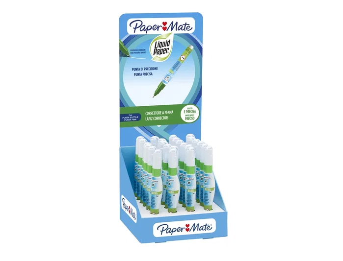 Papermate Expositor de 24 Lápices Correctores de 7 ml Papermate Expositor de 24 Lápices Correctores de 7 ml